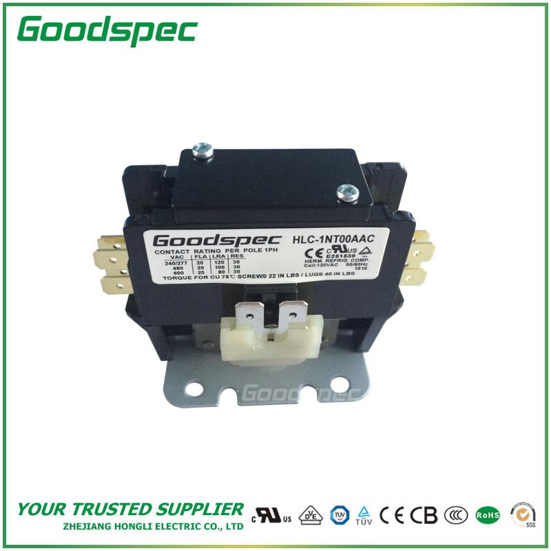 products-HLC-1NT00AAC-001.jpg HLC-1NT00AAC(1P/20A/120VAC) DEFINITE PURPOSE CONTACTOR