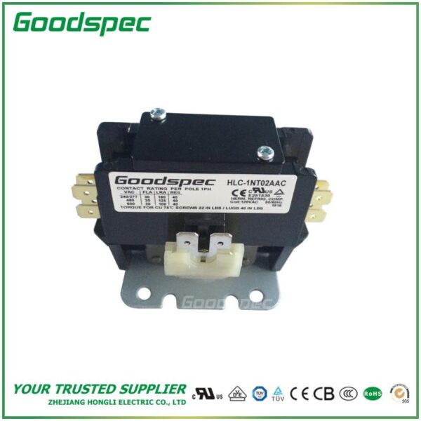 products-HLC-1NT02AAC-001.jpg HLC-1NT02AAC(1P/30A/120VAC) DEFINITE PURPOSE CONTACTOR