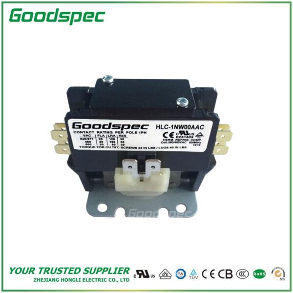 HLC-1NW00AAC(1P/20A/380-400VAC) DEFINITE PURPOSE CONTACTOR