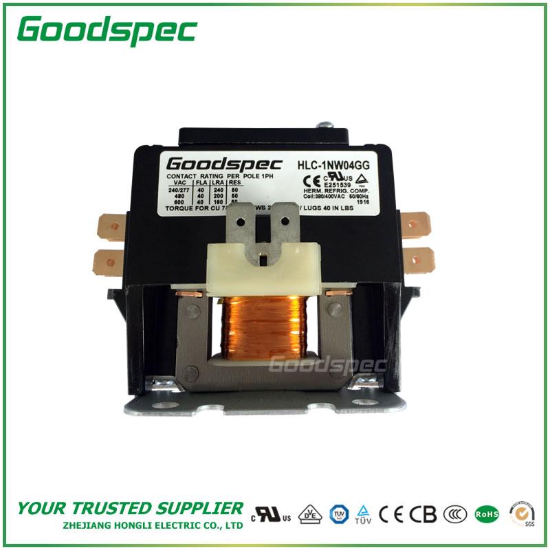 products-HLC-1NW04GG-001.jpg HLC-1NW04GG(1P/40A/380-400VAC) DEFINITE PURPOSE CONTACTOR