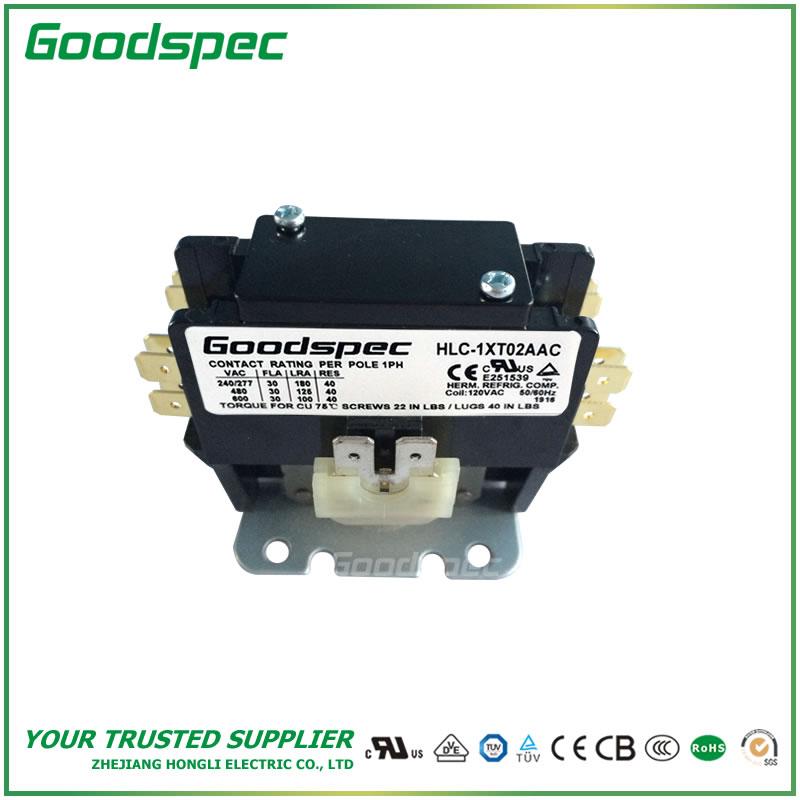 products-HLC-1XT02AAC-001.jpg HLC-1XT02AAC(1P/30A/120VAC) DEFINITE PURPOSE CONTACTOR