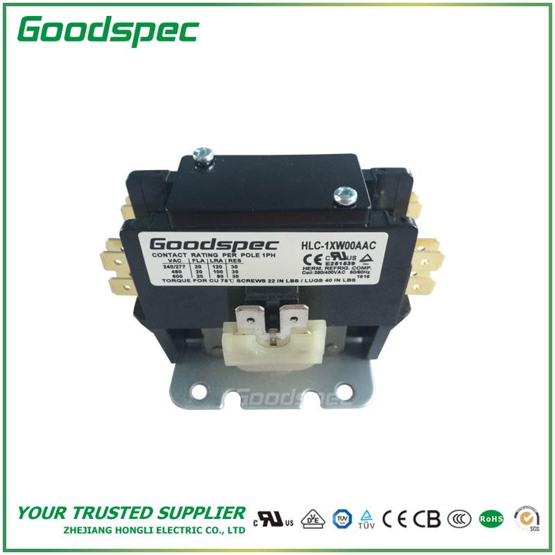 products-HLC-1XW00AAC-001.jpg HLC-1XW00AAC(1P/20A/380-400VAC) DEFINITE PURPOSE CONTACTOR