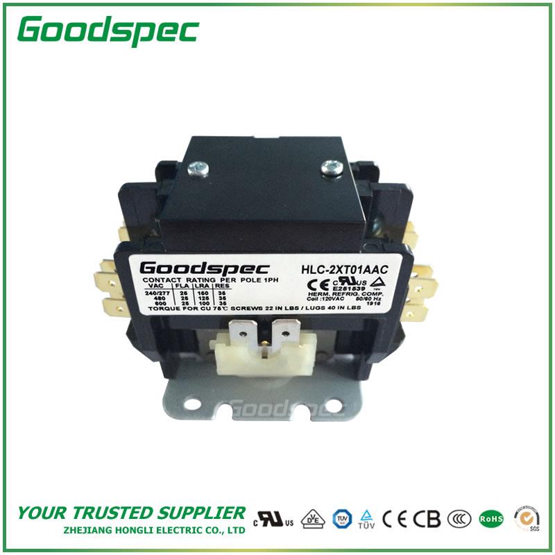 products-HLC-2XT01AAC-003.jpg HLC-2XT01AAC(2P/25A/24VAC)Definite Purpose Contactor
