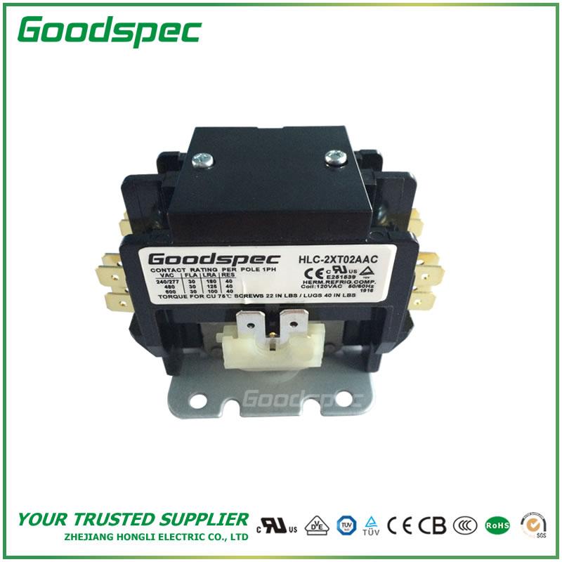products-HLC-2XT02AAC-003.jpg HLC-2XT02AAC(2P/30A/120VAC) DEFINITE PURPOSE CONTACTOR