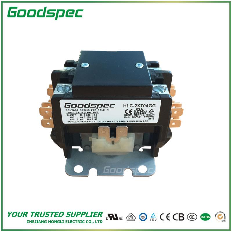 products-HLC-2XT04GG-001.jpg HLC-2XT04GG(2P/40A/120VAC)DEFINITE PURPOSE CONTACTOR