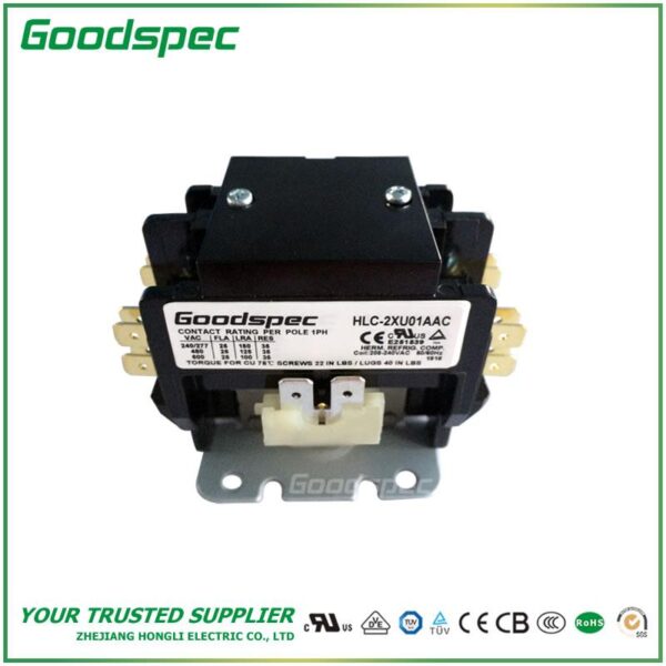 products-HLC-2XU01AAC-003.jpg GC-2XU01AAC(2P/25A/208-240VAC) Definite Purpose Contactor