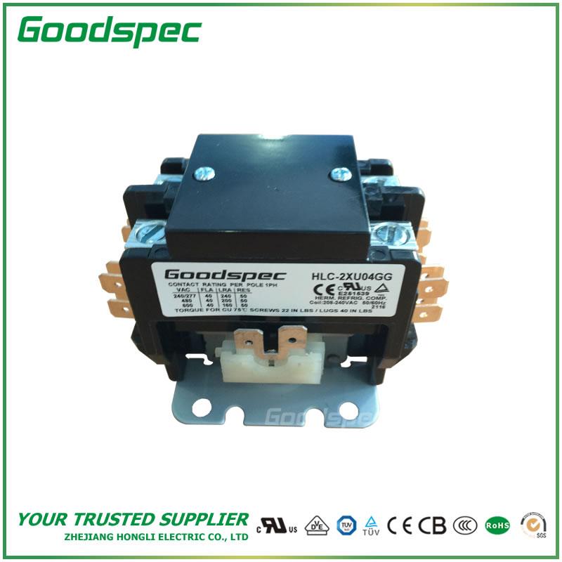 products-HLC-2XU04GG-002.jpg HLC-2XU04GG(2P/40A/208-240VAC) DEFINITE PURPOSE CONTACTOR