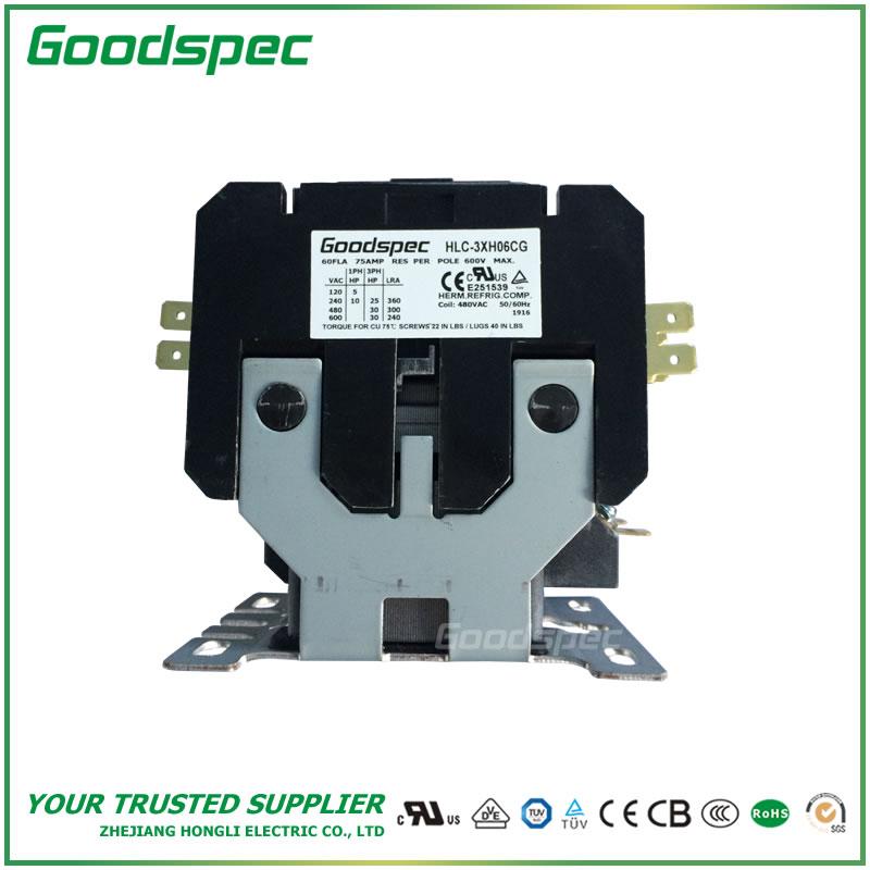 products-HLC-3XH06CG-001.jpg HLC-3XH06CG(3P/60A/480VAC)DEFINITE PURPOSE CONTACTOR