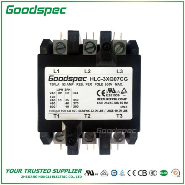 HLC-4XV04CG(4P/40A/277VAC)DEFINITE PURPOSE CONTACTOR