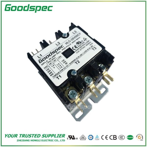 products-HLC-3XV00CY.jpg HLC-3XV00CY(3P/20A/277VAC)DEFINITE PURPOSE CONTACTOR