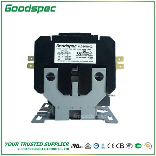 HLC-3XW06CG(3P/60A/380-400VAC)DEFINITE PURPOSE CONTACTOR