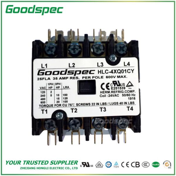 HLC-3XU07CG(3P/75A/208-240VAC)DEFINITE PURPOSE CONTACTOR