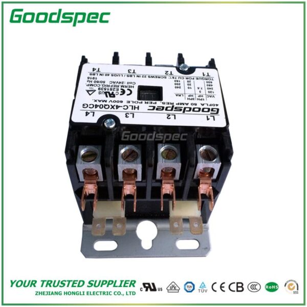 HLC-4XT00CY(4P/20A/120V) DEFINITE PURPOSE CONTACTOR
