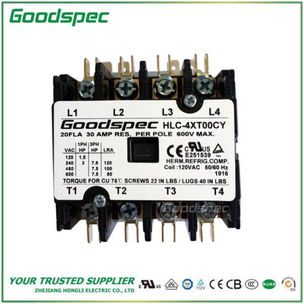HLC-3XQ09CG(3P/90A/24VAC)DEFINITE PURPOSE CONTACTOR