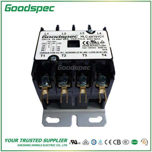 products-HLC-4XT01CY-002.jpg HLC-3XT09CG(3P/90A/120VAC)DEFINITE PURPOSE CONTACTOR