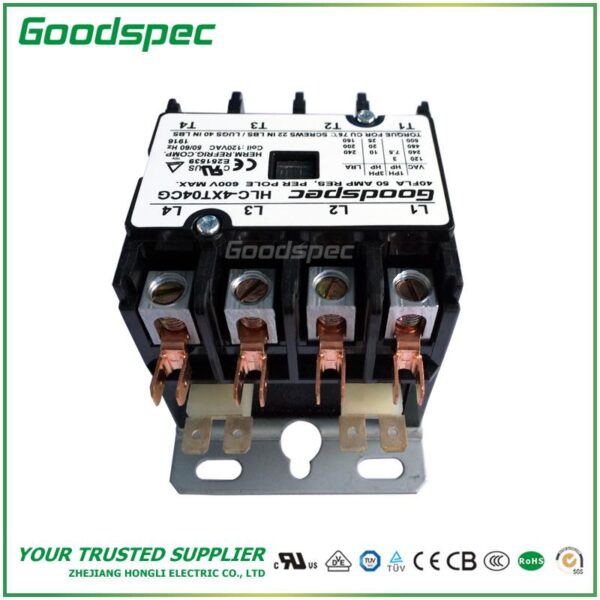HLC-4XT01CY(4P/25A/120V) DEFINITE PURPOSE CONTACTOR