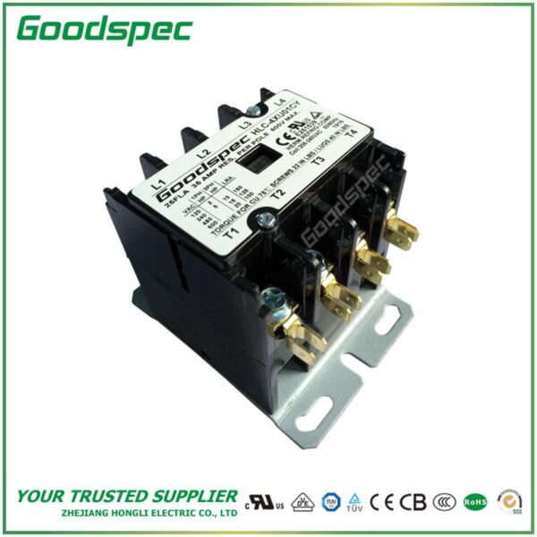 HLC-4XQ01CY(4P/25A/24V) DEFINITE PURPOSE CONTACTOR