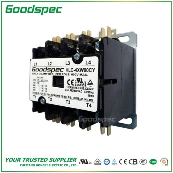HLC-3XW06CG(3P/60A/380-400VAC)DEFINITE PURPOSE CONTACTOR
