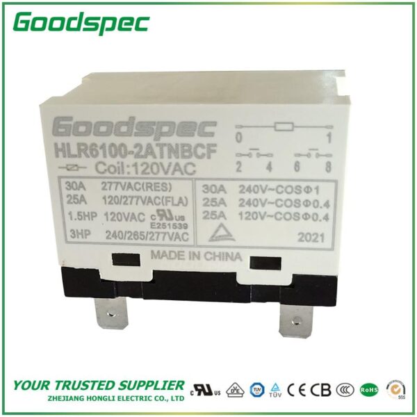 HLR6100-2ATNBCF-VAC120 High Power Relay